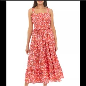 Chelsea & Theodore Red Floral Dress